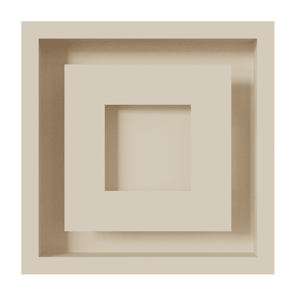 KRATKI ΠΕΡΣΙΔΑ 22K/WIND 22X22CM ΚΡΕΜ - 10