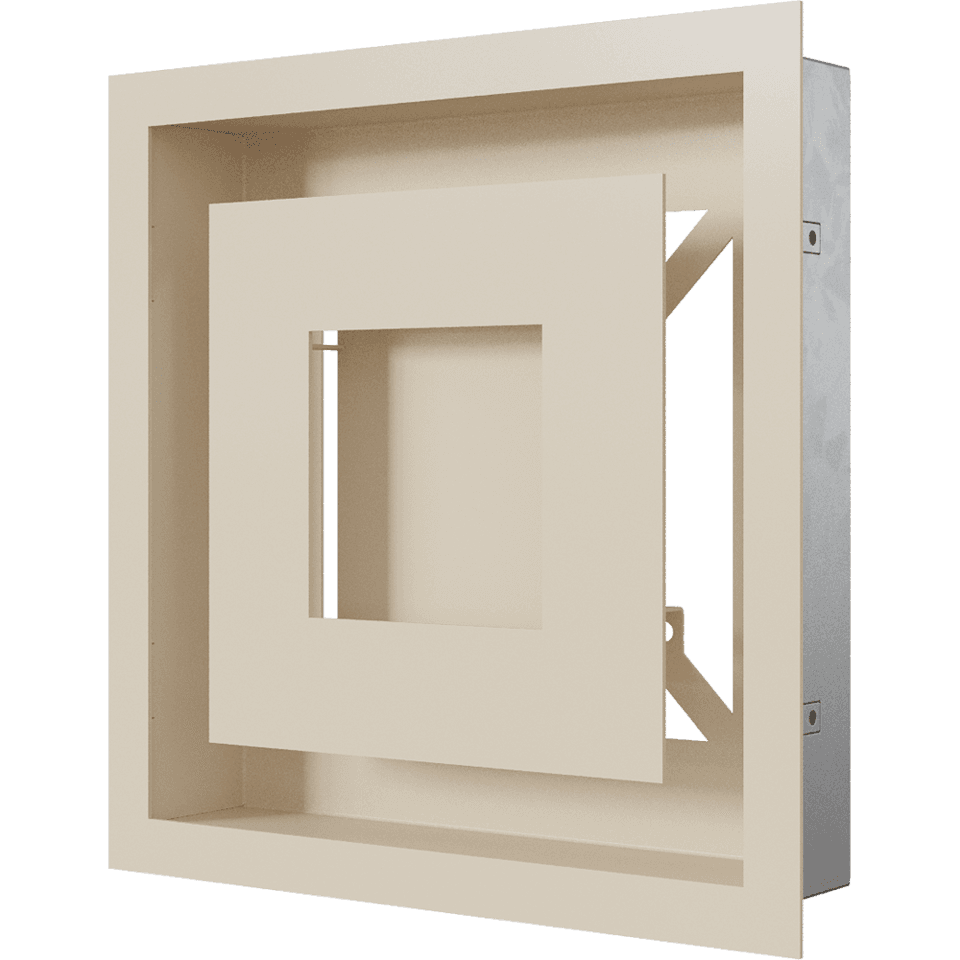 KRATKI ΠΕΡΣΙΔΑ 22K/WIND 22X22CM ΚΡΕΜ - 4