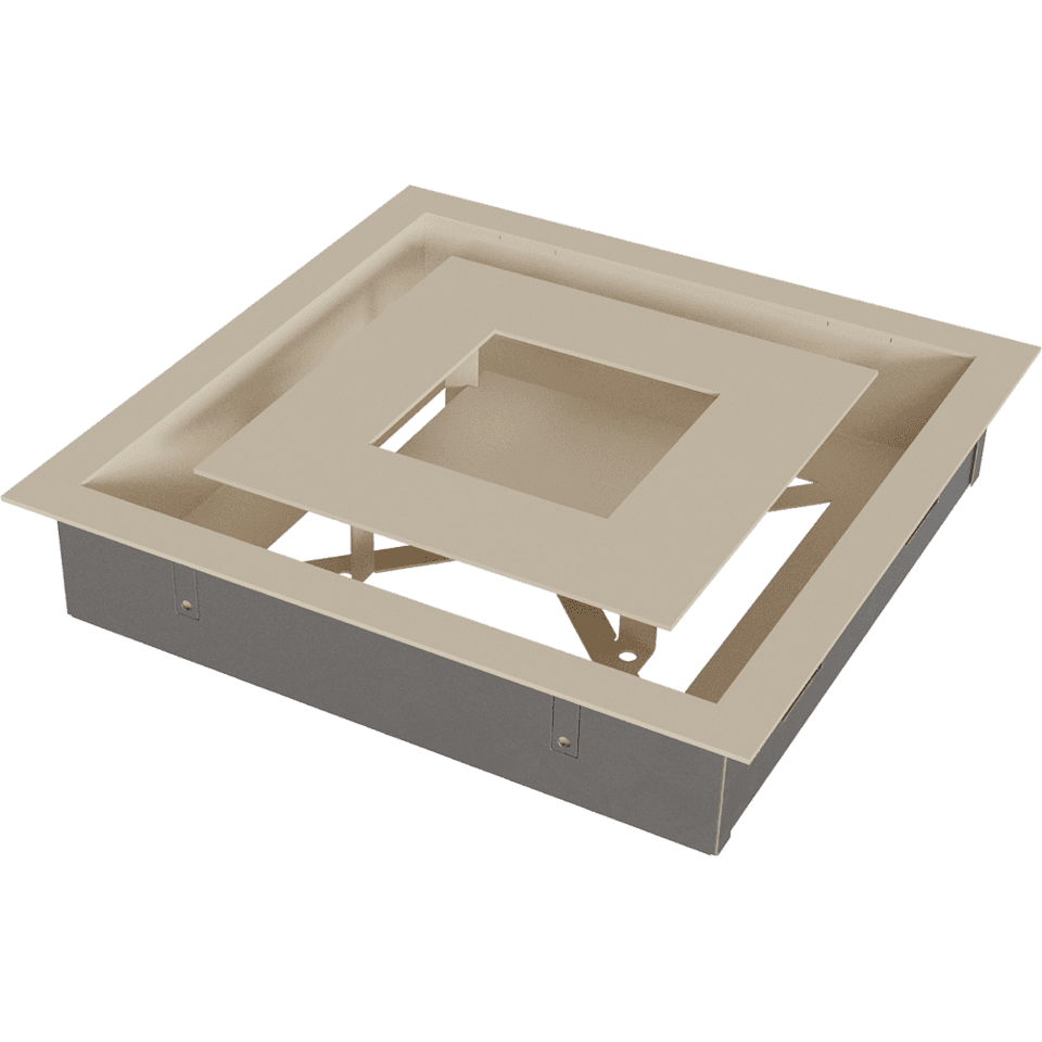KRATKI ΠΕΡΣΙΔΑ 22K/WIND 22X22CM ΚΡΕΜ - 6