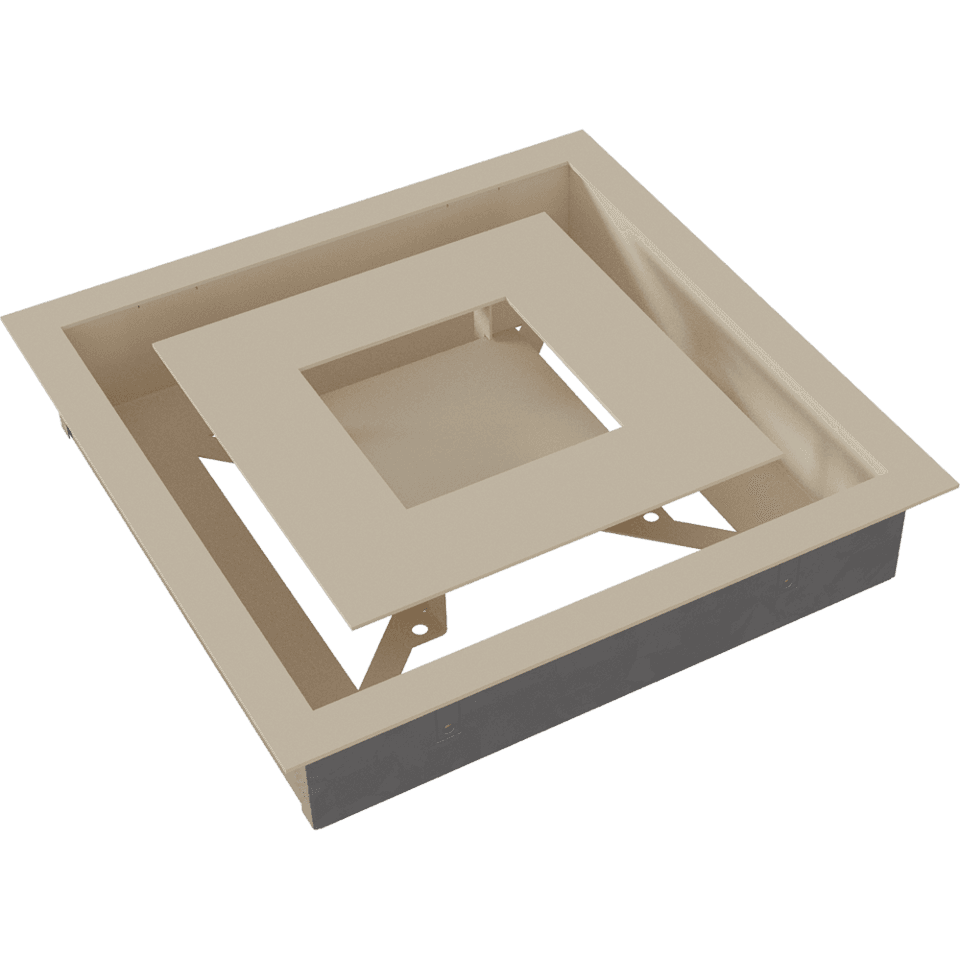 KRATKI ΠΕΡΣΙΔΑ 22K/WIND 22X22CM ΚΡΕΜ - 8