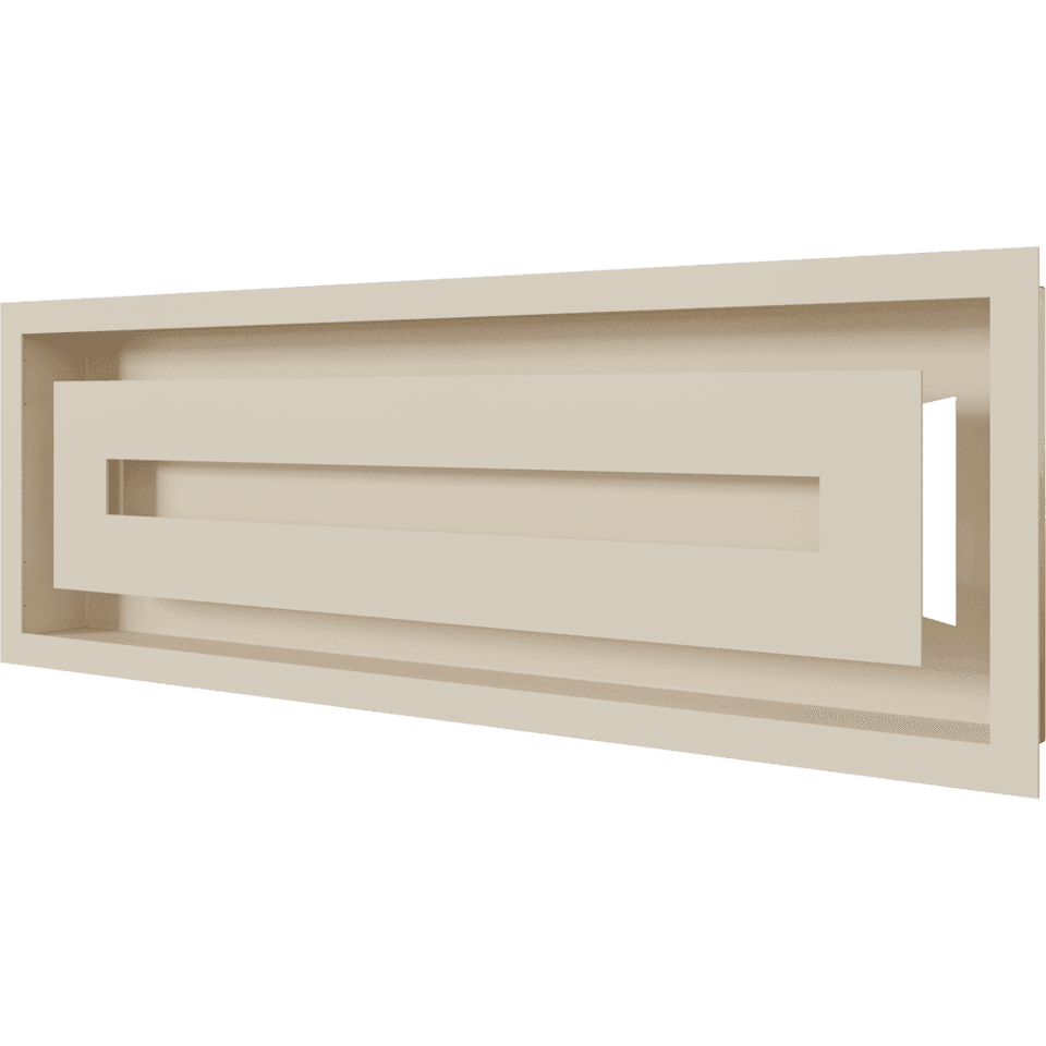 KRATKI ΠΕΡΣΙΔΑ 49K/WIND 17X49CM ΚΡΕΜ - 5