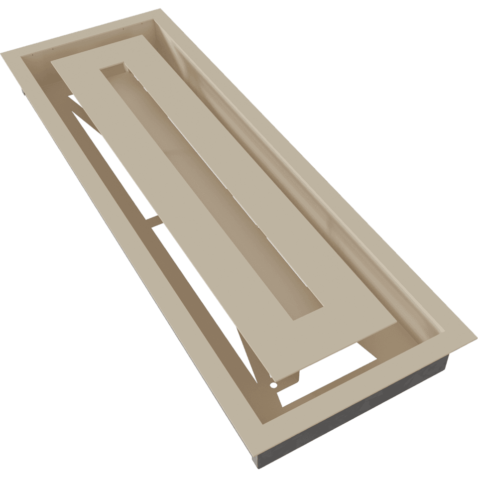 KRATKI ΠΕΡΣΙΔΑ 49K/WIND 17X49CM ΚΡΕΜ - 9
