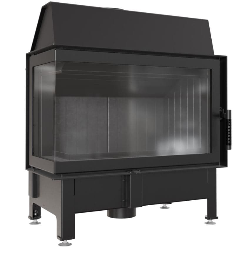 KRATKI ZIBI/L/BS/BLACK ΑΡΙΣΤΕΡΗ ΓΩΝΙΑ ΑΝΟΙΓΟΜΕΝΟ 11KW (100-150M2) ΕΝΕΡΓΕΙΑΚΟ ΤΖΑΚΙ ΑΕΡΟΘΕΡΜΟ ΑΠΟ ΧΑΛΥΒΑ ΜΕ ΜΑΥΡΑ ΚΕΡΑΜΙΚΑ TERMOTEC - Τζάκια