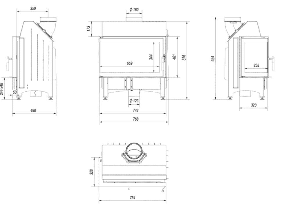 KRATKI ZIBI/L/BS/BLACK ΑΡΙΣΤΕΡΗ ΓΩΝΙΑ ΑΝΟΙΓΟΜΕΝΟ 11KW (100-150M2) ΕΝΕΡΓΕΙΑΚΟ ΤΖΑΚΙ ΑΕΡΟΘΕΡΜΟ ΑΠΟ ΧΑΛΥΒΑ ΜΕ ΜΑΥΡΑ ΚΕΡΑΜΙΚΑ TERMOTEC - 2