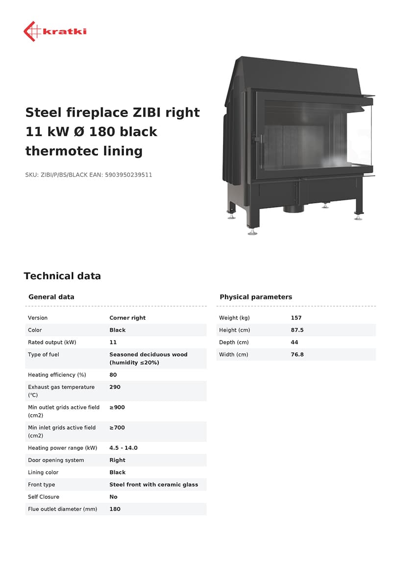 KRATKI ZIBI/P/BS/BLACK ΔΕΞΙΑ ΓΩΝΙΑ ΑΝΟΙΓΟΜΕΝΟ 11KW (100-150M2) ΕΝΕΡΓΕΙΑΚΟ ΤΖΑΚΙ ΑΕΡΟΘΕΡΜΟ ΑΠΟ ΧΑΛΥΒΑ ΜΕ ΜΑΥΡΑ ΚΕΡΑΜΙΚΑ TERMOTEC - 3
