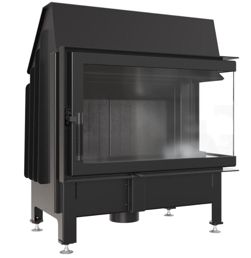 KRATKI ZIBI/P/BS/BLACK ΔΕΞΙΑ ΓΩΝΙΑ ΑΝΟΙΓΟΜΕΝΟ 11KW (100-150M2) ΕΝΕΡΓΕΙΑΚΟ ΤΖΑΚΙ ΑΕΡΟΘΕΡΜΟ ΑΠΟ ΧΑΛΥΒΑ ΜΕ ΜΑΥΡΑ ΚΕΡΑΜΙΚΑ TERMOTEC - Τζάκια
