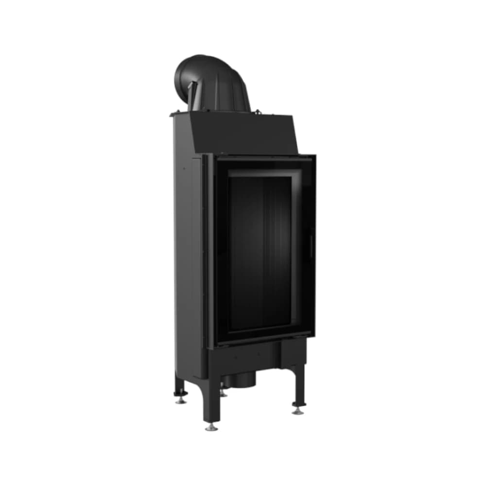 Kratki Nadia/9/Black Ανοιγομενο 9Kw (80-110M2) Ενεργειακο Τζακι Αεροθερμο Με Μαυρα Κεραμικα Termotec - Τζάκια