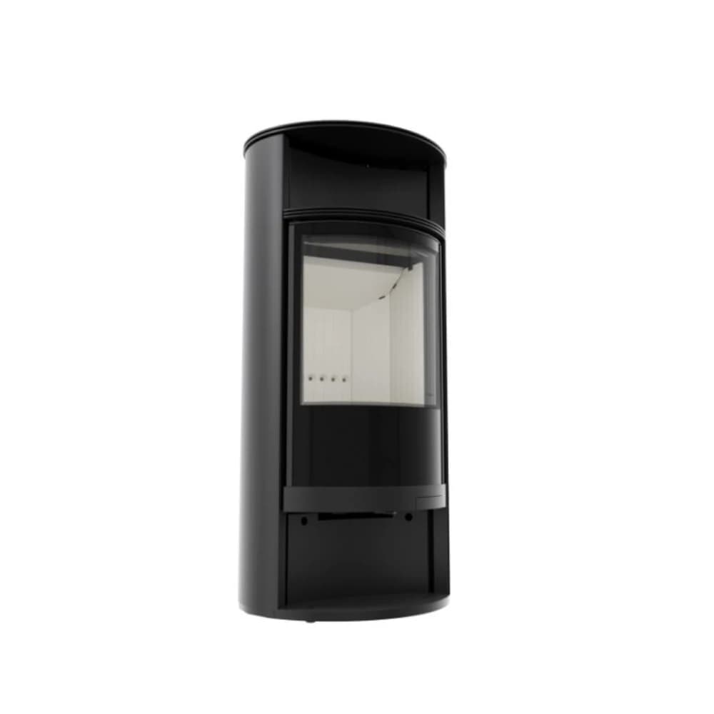 Kratki Runa Ecodesign 8Kw (50-70M2) Ενεργειακή Σόμπα Ξύλου Από Χάλυβα Με Λευκά Κεραμικά Termotec