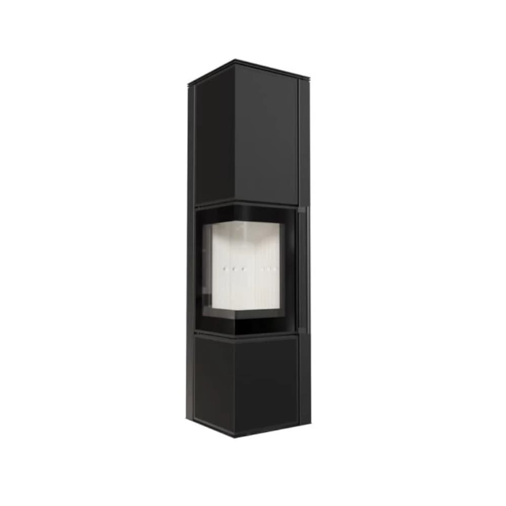 Kratki Tora/L/Q/N/A Ecodesign 8Kw (50-70M2) Ενεργειακή Σόμπα Ξύλου Από Χάλυβα Με Λευκά Κεραμικά Termotec