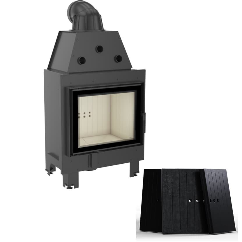 KRATKI MBZ/PF/BLACK 13KW ΑΝΟΙΓΟΜΕΝΟ (120-150M2) ΕΝΕΡΓΕΙΑΚΟ ΤΖΑΚΙ ΑΕΡΟΘΕΡΜΟ ΜΕ ΜΑΥΡΑ ΚΕΡΑΜΙΚΑ TERMOTEC - Τζάκια