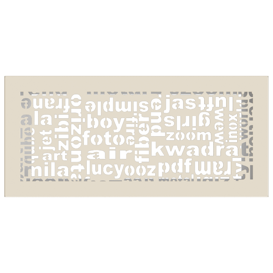KRATKI ΠΕΡΣΙΔΑ 37ABC/K (17X37CM) ΚΡΕΜ - Τζάκια