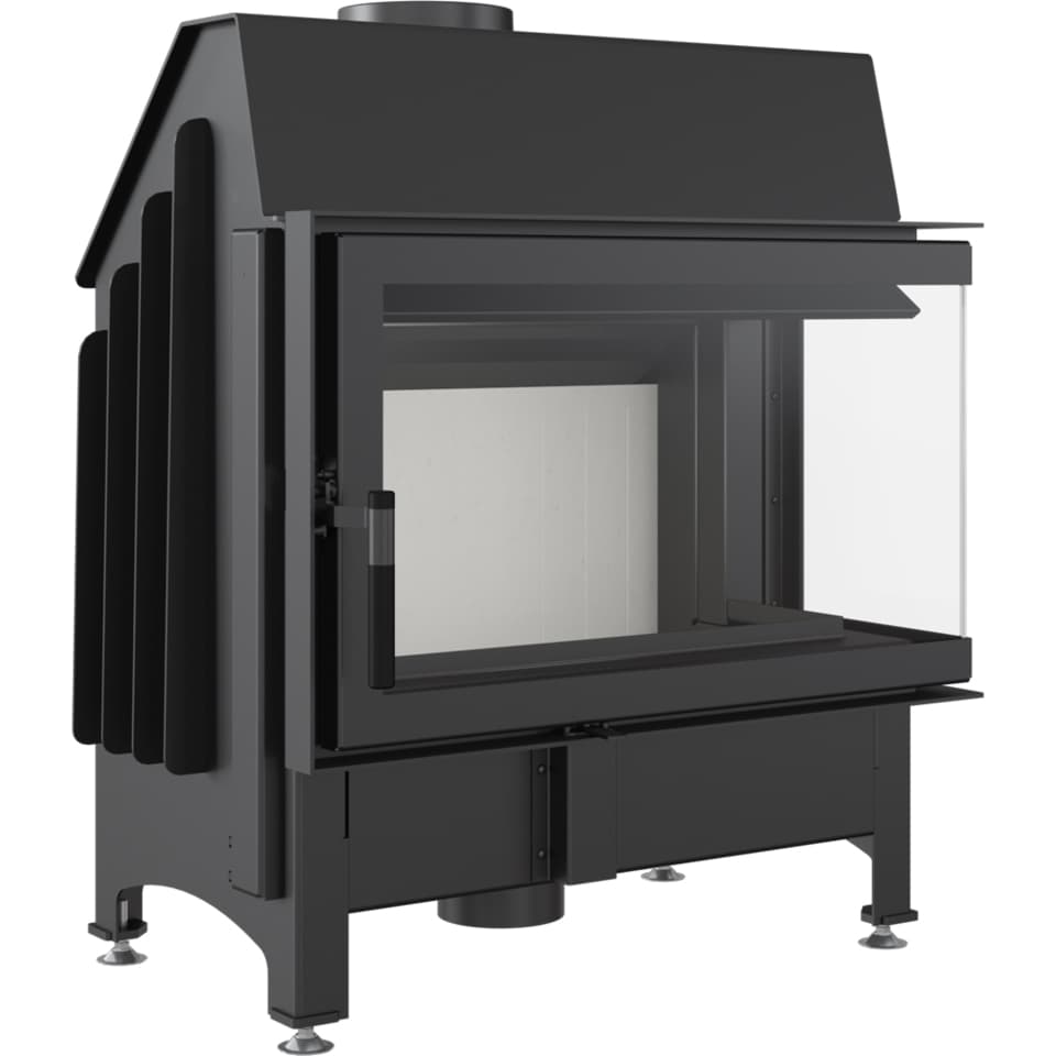 KRATKI ZIBI/P/BS ΔΕΞΙΑ ΓΩΝΙΑ ΑΝΟΙΓΟΜΕΝΟ 11KW (100-150M2) ΕΝΕΡΓΕΙΑΚΟ ΤΖΑΚΙ ΑΕΡΟΘΕΡΜΟ ΑΠΟ ΧΑΛΥΒΑ ΜΕ ΛΕΥΚΑ ΚΕΡΑΜΙΚΑ TERMOTEC - Τζάκια