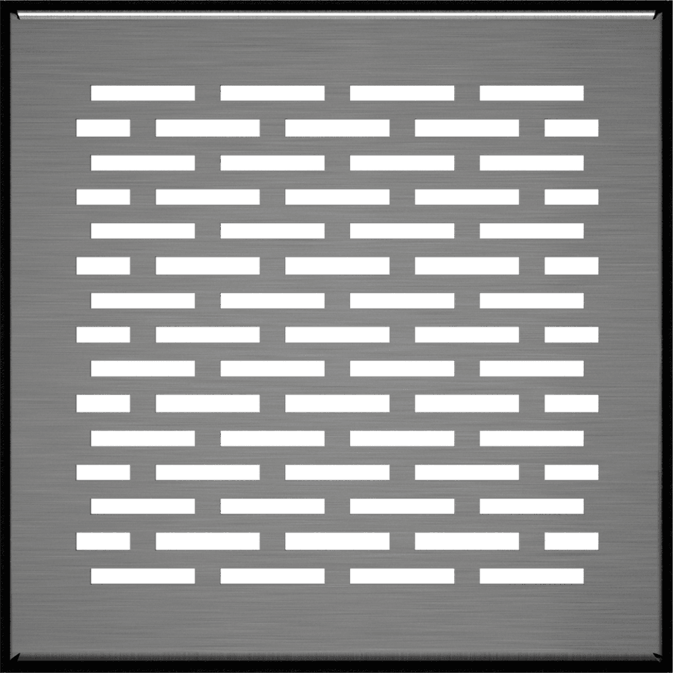 KRATKI ΠΕΡΣΙΔΑ ΔΑΠΕΔΟΥ 17/SZ/FLOOR/SZLIF 17X17CM INOX - Τζάκια