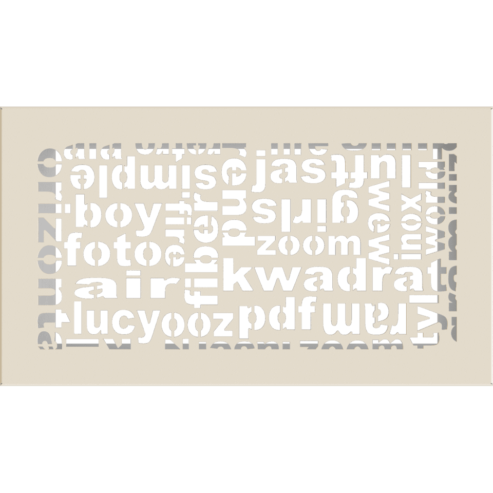KRATKI ΠΕΡΣΙΔΑ 30ABC/K (17X30CM) ΚΡΕΜ - Τζάκια