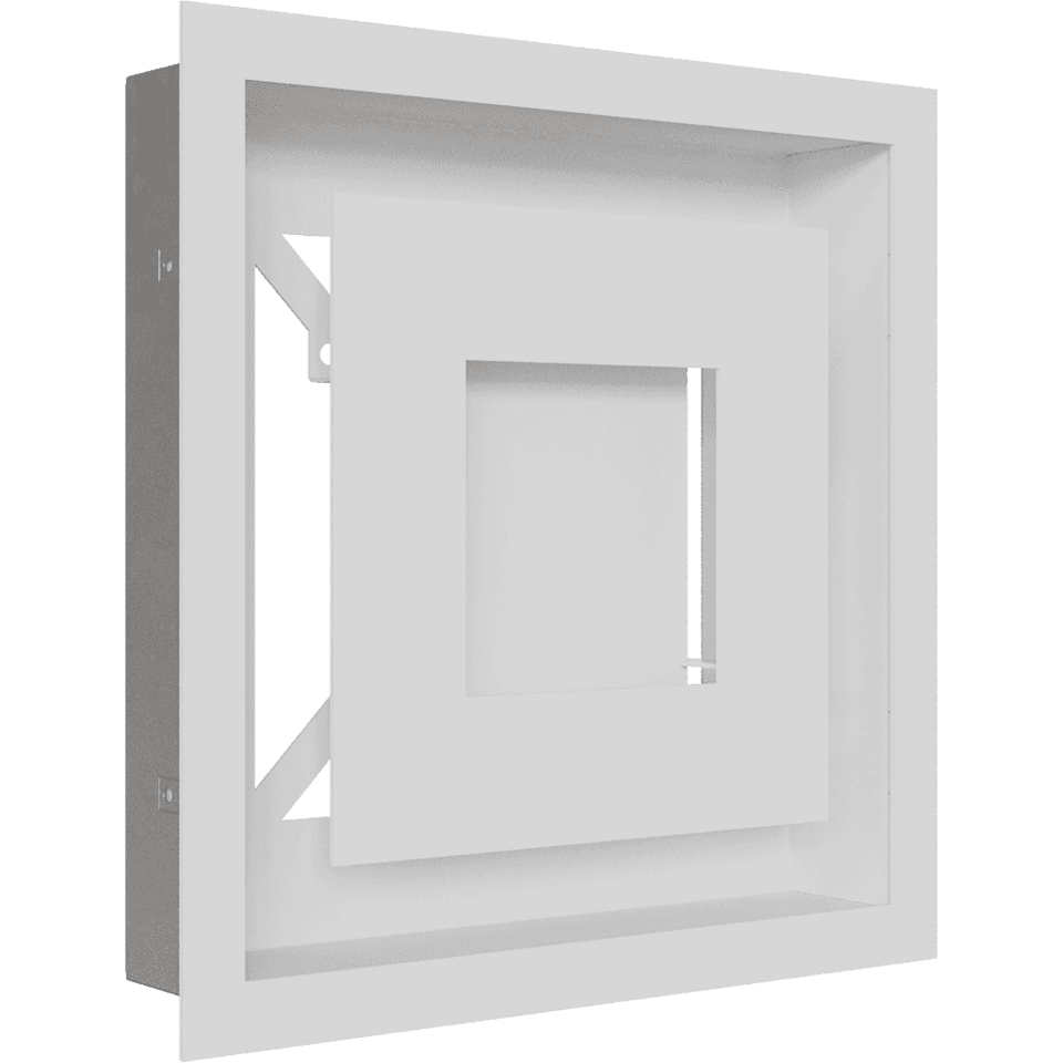 KRATKI ΠΕΡΣΙΔΑ 22B/WIND 22X22CM ΛΕΥΚΗ - Τζάκια