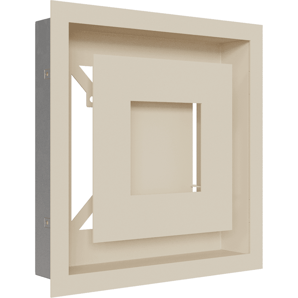 KRATKI ΠΕΡΣΙΔΑ 22K/WIND 22X22CM ΚΡΕΜ - Τζάκια