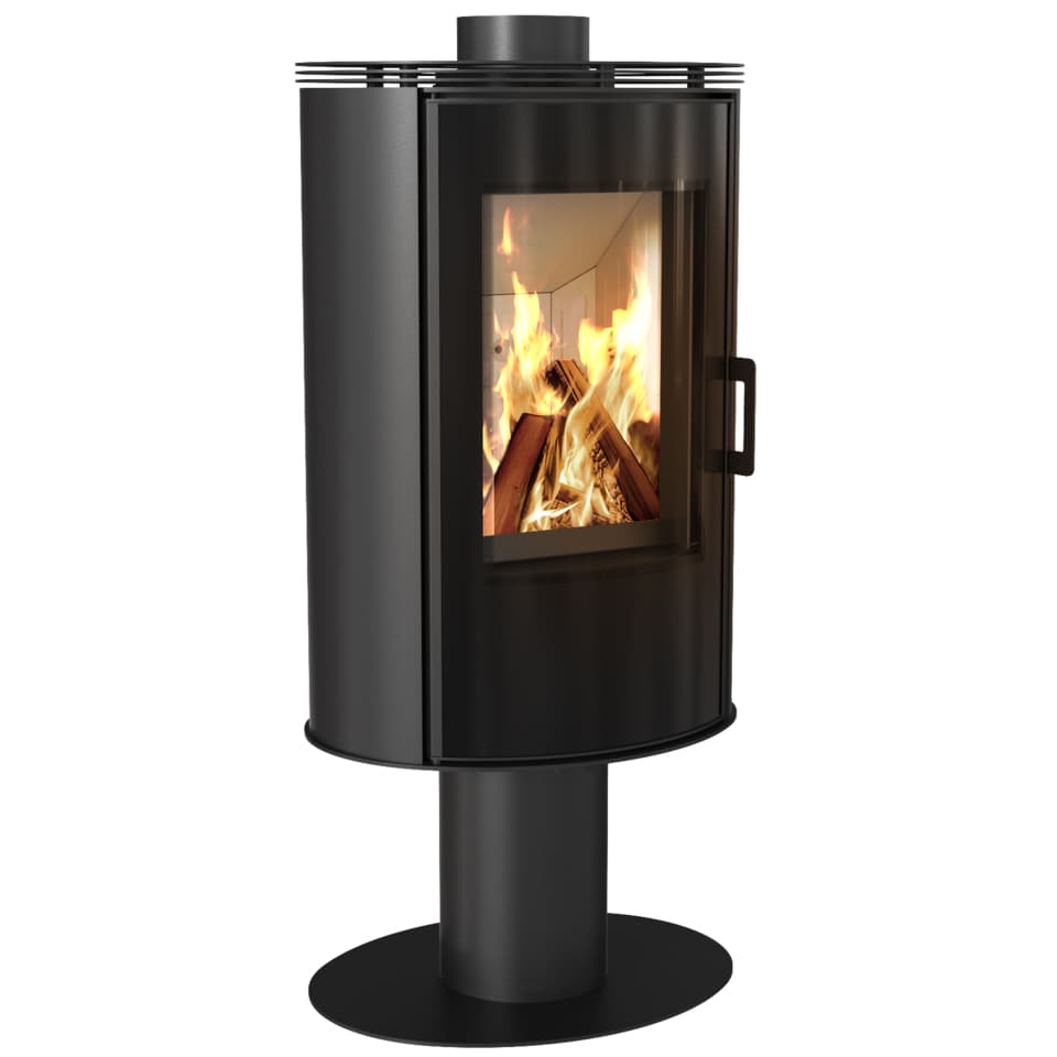 KRATKI KOZA/AB/S/N/DR/GLASS 8KW / 50-70m2 ΕΝΕΡΓΕΙΑΚΗ ΣΟΜΠΑ ΑΠΟ ΧΑΛΥΒΑ ΜΕ ΕΠΕΝΔΥΣΗ ACUMOTTE ΚΑΙ ΦΙΜΕ ΤΖΑΜΙ - Σόμπες