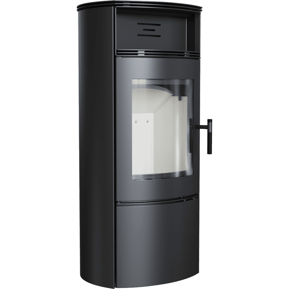 KRATKI FALCON/W ECODESIGN (A+) 9KW (80-120M2) ΕΝΕΡΓΕΙΑΚΗ ΣΟΜΠΑ ΑΠΟ ΧΑΛΥΒΑ ΜΕ ΛΕΥΚΑ ΚΕΡΑΜΙΚΑ TERMOTEC - Σόμπες